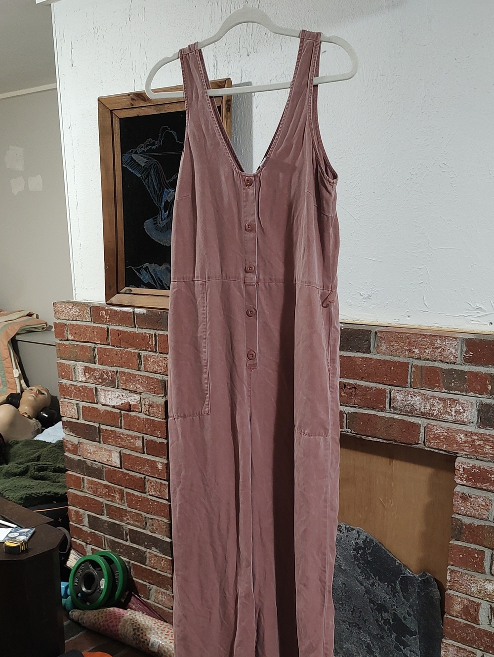 Women’s V neck Flowy Wide Leg Romper